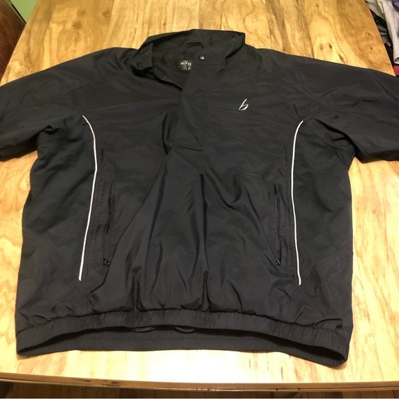 FootJoy Other - Dryjoys x Footjoy Black 1/4 Zip Windbreaker Short Sleeve Golf Jacket Mens Large